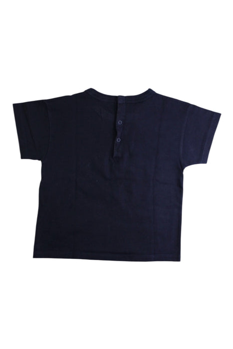 A Black Short Sleeve T Shirts from Petit Bateau in size 18-24M for boy. (Back View)