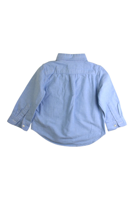 A Blue Long Sleeve Shirts from Polo Ralph Lauren in size 12-18M for boy. (Back View)