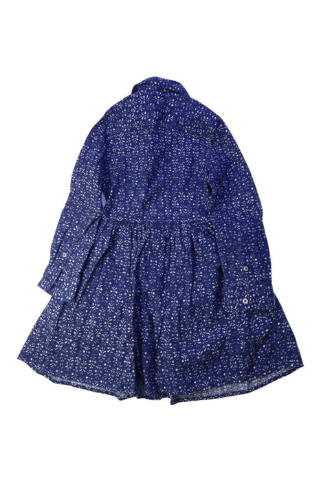 A Blue Long Sleeve Dresses from Polo Ralph Lauren in size 4T for girl. (Back View)