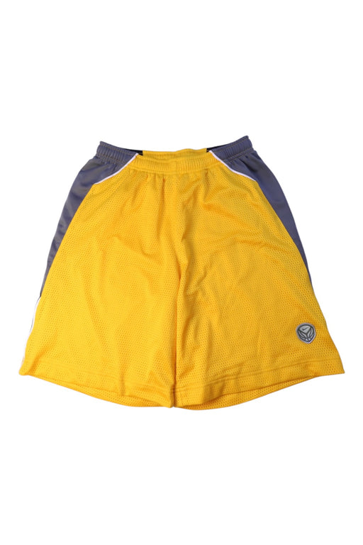 A Yellow Shorts from Nike in size 14Y for boy. (Front View)