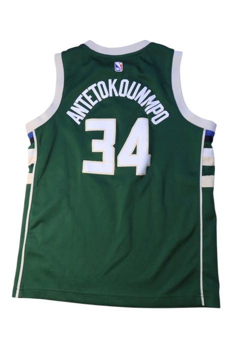 A Green Active Tops from Nike in size 10Y for boy. (Back View)