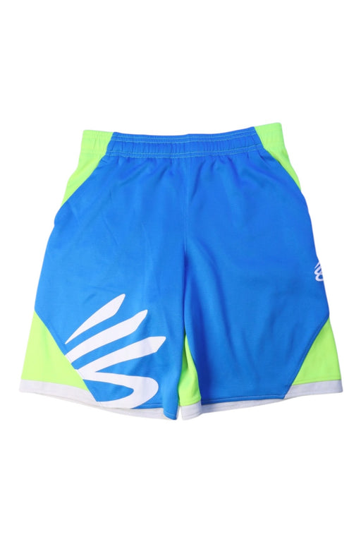 A Blue Shorts from Under Armour in size 14Y for boy. (Front View)