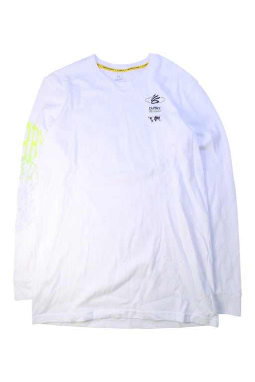 A White Long Sleeve T Shirts from Under Armour in size 14Y for boy. (Front View)