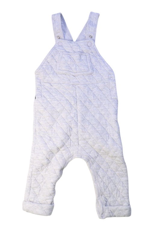 A Grey Long Overalls from Petit Bateau in size 6-12M for boy. (Front View)