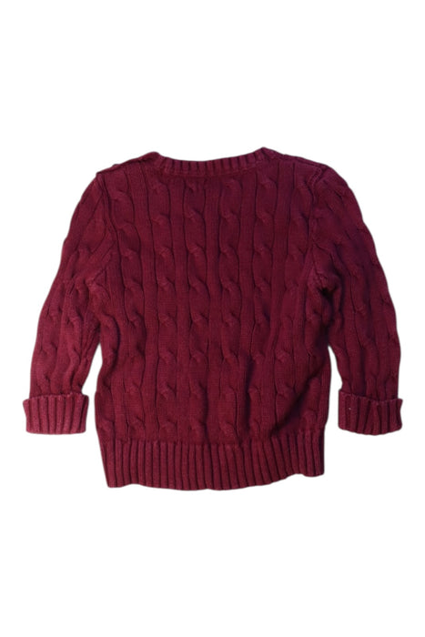 A Red Knit Sweaters from Ralph Lauren in size 6-12M for boy. (Back View)