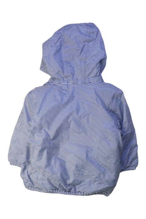 A Blue Lightweight Jackets from Petit Bateau in size 12-18M for boy. (Back View)