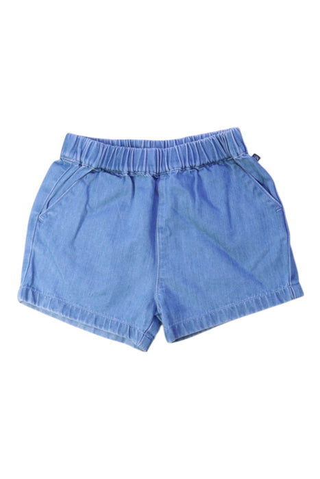 A Blue Shorts from Petit Bateau in size 2T for boy. (Front View)