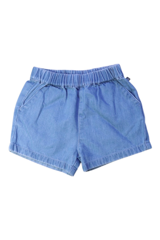 A Blue Shorts from Petit Bateau in size 2T for boy. (Front View)