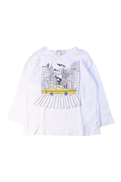 A White Long Sleeve T Shirts from Bonpoint in size 2T for boy. (Front View)