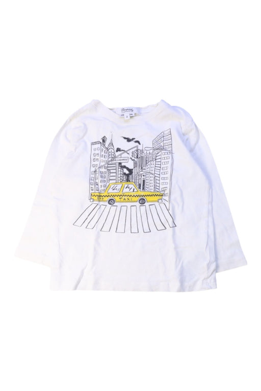 A White Long Sleeve T Shirts from Bonpoint in size 2T for boy. (Front View)