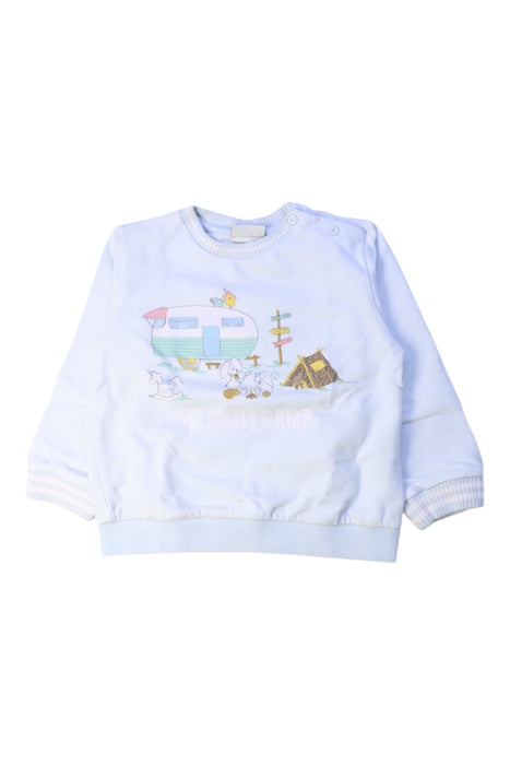 A White Crewneck Sweatshirts from Fendi in size 2T for boy. (Front View)