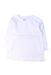 A White Long Sleeve Tops from Mides in size 12-18M for neutral. (Front View)