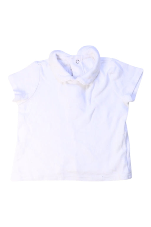 A White Short Sleeve Tops from Mamas & Papas in size 6-12M for boy. (Front View)