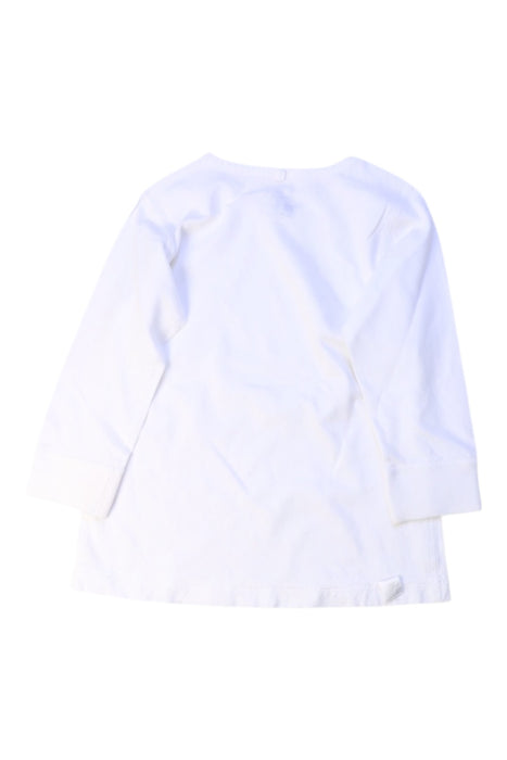 A White Long Sleeve T Shirts from Mides in size 12-18M for boy. (Back View)