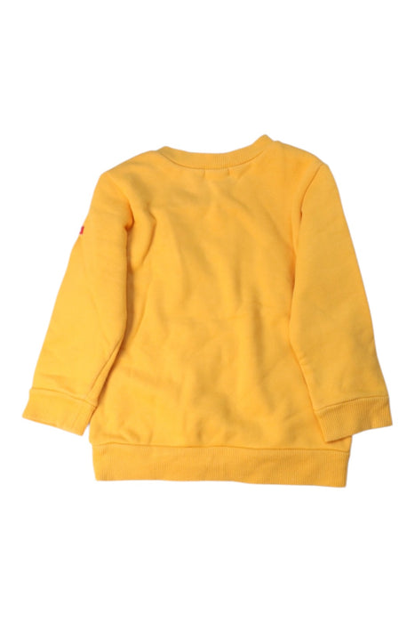 A Yellow Crewneck Sweatshirts from Miki House in size 12-18M for boy. (Back View)