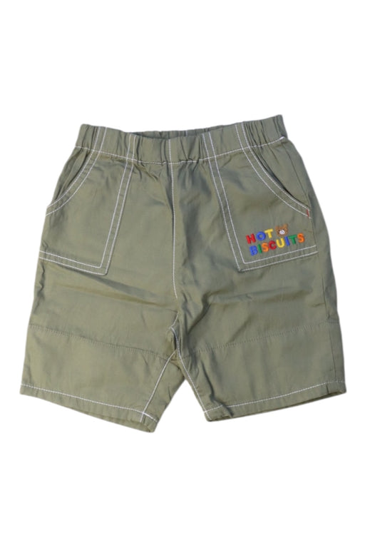 A Green Shorts from Miki House in size 12-18M for boy. (Front View)