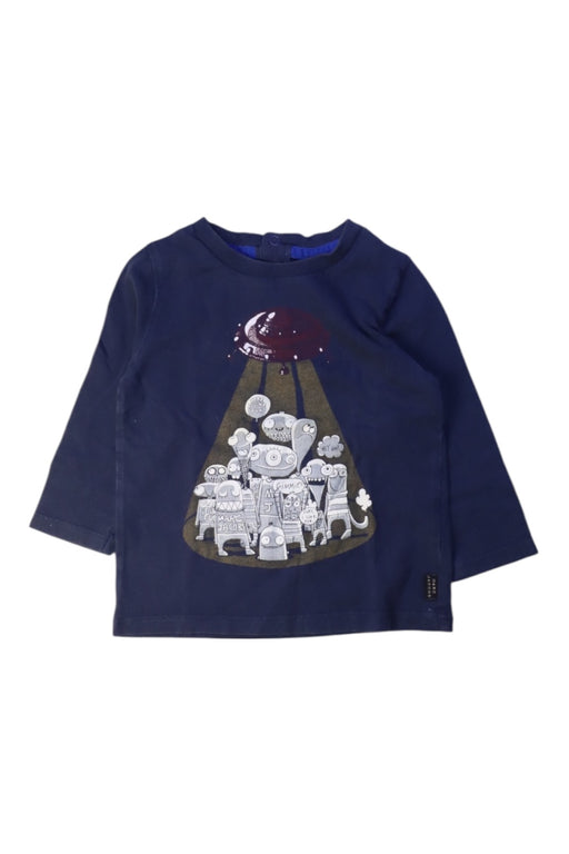 A Navy Long Sleeve T Shirts from Little Marc Jacobs in size 12-18M for boy. (Front View)
