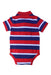 A Red Short Sleeve Bodysuits from Tommy Hilfiger in size 12-18M for boy. (Back View)