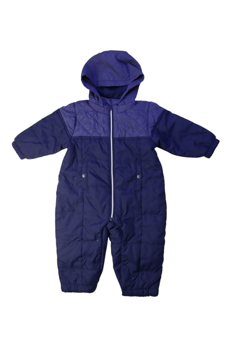 A Blue Snowsuits from Chickeeduck in size 6-12M for boy. (Front View)