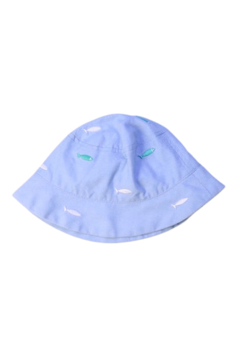 A Blue Sun Hats from Jacadi in size 6-12M for neutral. (Front View)