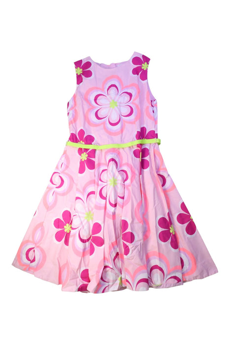 A Pink Sleeveless Dresses from Jacadi in size 12Y for girl. (Front View)