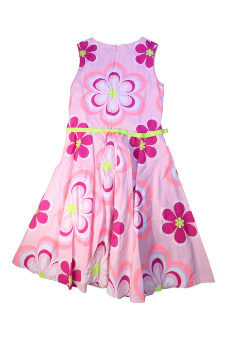 A Pink Sleeveless Dresses from Jacadi in size 12Y for girl. (Back View)