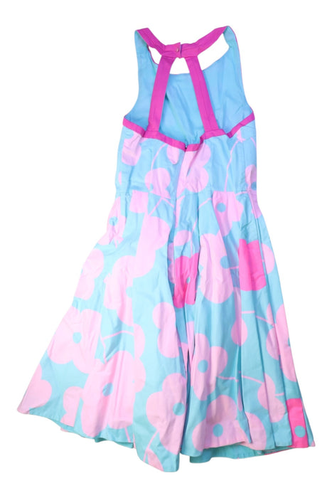 A Blue Sleeveless Dresses from Jacadi in size 12Y for girl. (Back View)