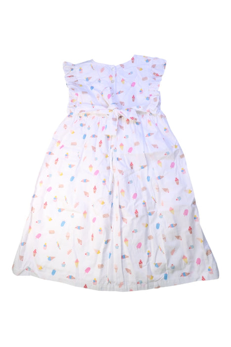 A White Sleeveless Dresses from Cath Kidston in size 8Y for girl. (Back View)