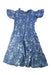A Blue Short Sleeve Dresses from Polo Ralph Lauren in size 8Y for girl. (Front View)