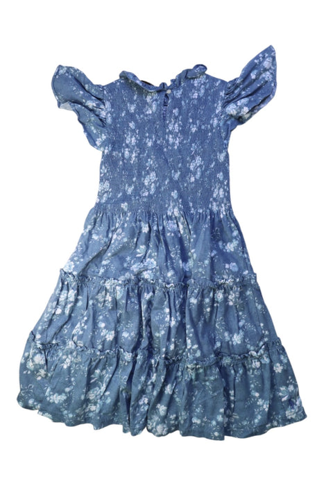 A Blue Short Sleeve Dresses from Polo Ralph Lauren in size 8Y for girl. (Back View)