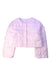 A Pink Puffer/Quilted Jackets from Monnalisa in size 12Y for girl. (Front View)