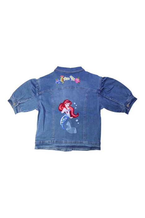 A Blue Lightweight Jackets from Monnalisa in size 8Y for girl. (Back View)