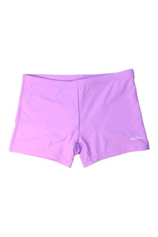 A Purple Swim Shorts from Dolphin in size 14Y for girl. (Front View)
