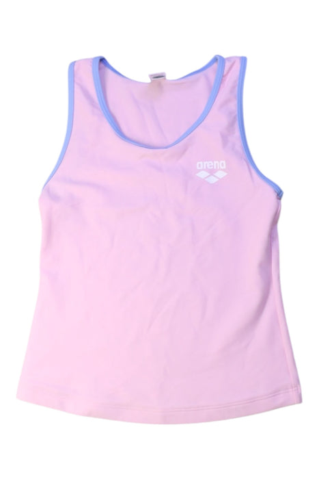 A Pink Sleeveless Tops from Arena in size 10Y for girl. (Front View)