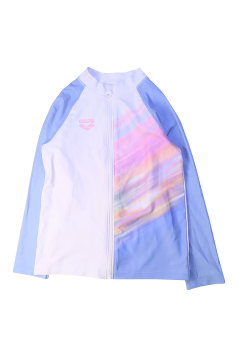 A Multicolour Rash Guards from Arena in size 10Y for girl. (Front View)