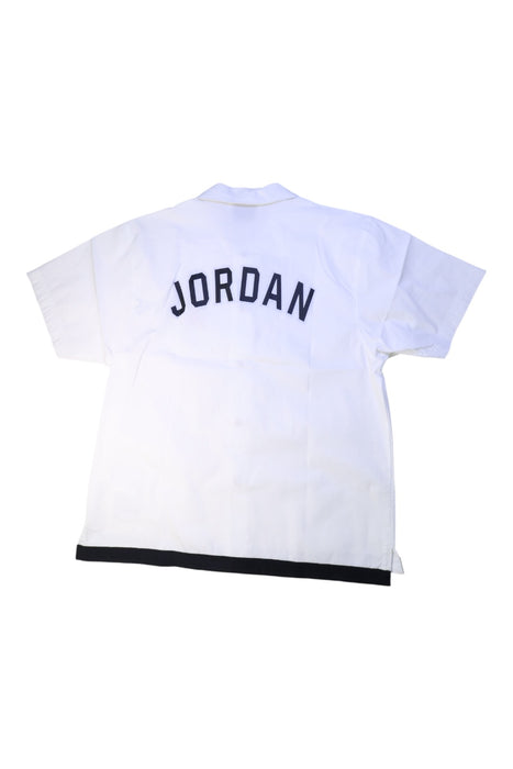A White Short Sleeve Shirts from Air Jordan in size 13Y for boy. (Back View)