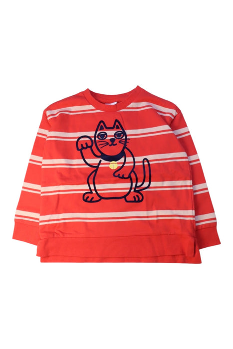 A Red Crewneck Sweatshirts from Seed in size 5T for boy. (Front View)