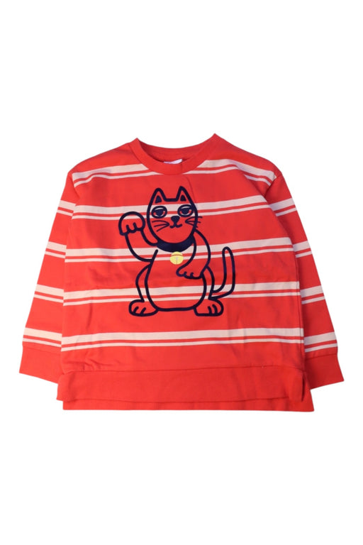 A Red Crewneck Sweatshirts from Seed in size 5T for boy. (Front View)