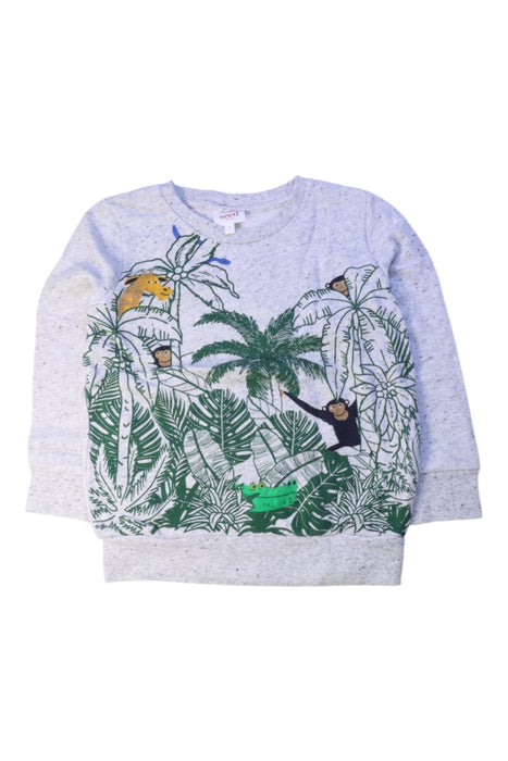 A Grey Crewneck Sweatshirts from Seed in size 5T for boy. (Front View)