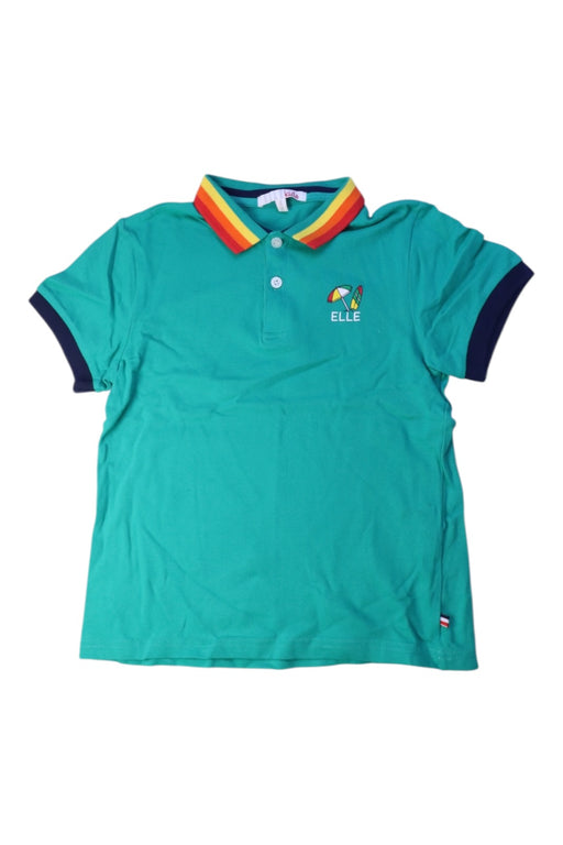A Teal Short Sleeve Polos from ELLE in size 10Y for boy. (Front View)