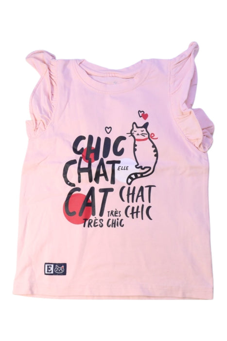A Pink Sleeveless Tops from ELLE in size 5T for girl. (Front View)