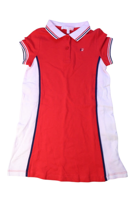 A Red Short Sleeve Dresses from ELLE in size 5T for girl. (Front View)