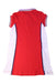 A Red Short Sleeve Dresses from ELLE in size 5T for girl. (Back View)