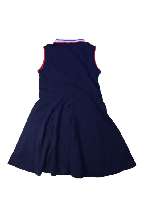 A Navy Sleeveless Dresses from ELLE in size 5T for girl. (Back View)