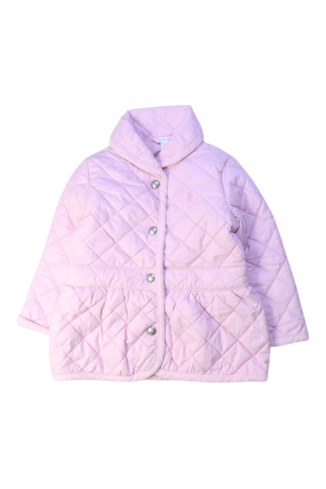 A Pink Puffer/Quilted Coats & Outerwear from Ralph Lauren in size 12-18M for girl. (Front View)