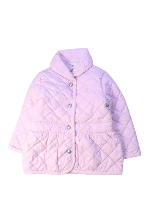 A Pink Puffer/Quilted Coats & Outerwear from Ralph Lauren in size 12-18M for girl. (Front View)