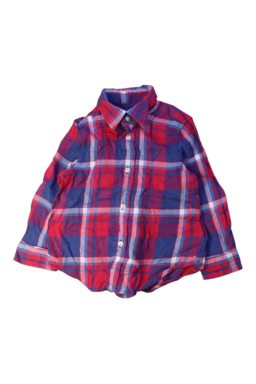 A Red Long Sleeve Shirts from Ralph Lauren in size 2T for boy. (Front View)