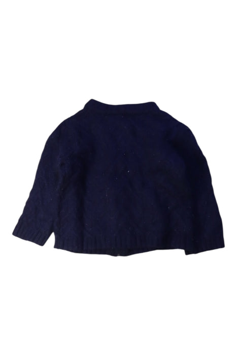 A Navy Cardigans from Jacadi in size 12-18M for neutral. (Back View)