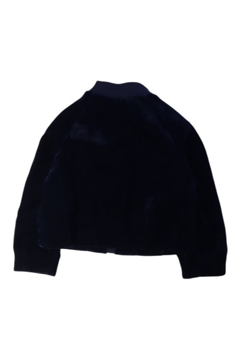A Navy Lightweight Jackets from Jacadi in size 4T for girl. (Back View)