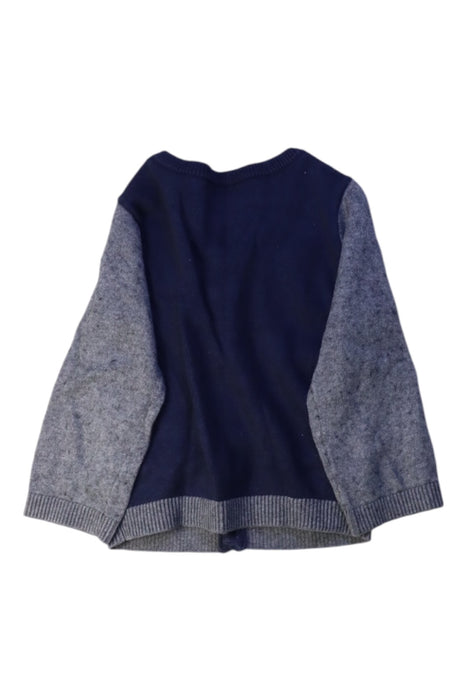 A Grey Cardigans from Jacadi in size 3T for boy. (Back View)